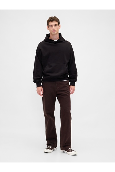 GAP Erkek Koyu Kahverengi Canvas '90s Loose Pantolon