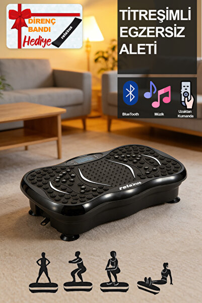 RELAXUS Yüksek Titreşimli Egzersiz Platformu Bluetooth Masaj Aleti Ev Fitness...