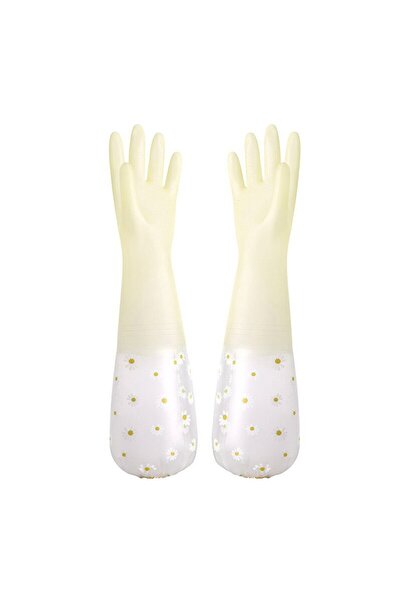 choice2 yellow Waterproof Housework Cleaning Gloves Kitchen Cleaning Latex Ho...