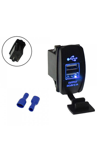 OEM Φορτιστής με 2 θύρες USB για αυτοκίνητο, φορτηγό, βάρκα και μοτοσυκλέτα 1...