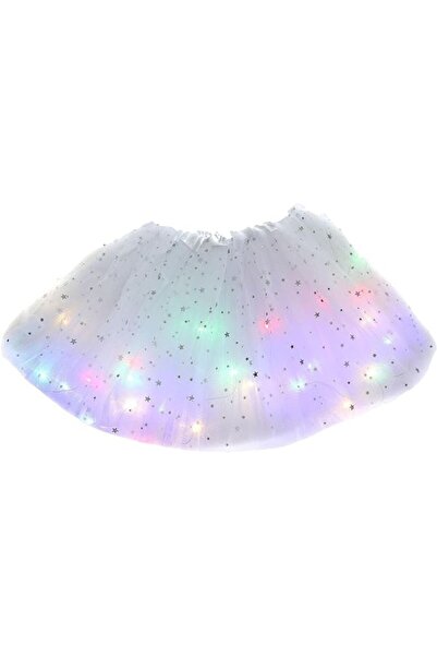 Generic Brand Fustiță tutu de balet pentru fetițe, cu lumini LED multicolore ...