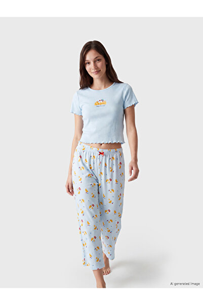 LC Waikiki Alita city women's patterned capri pajama set - the alita city dif...