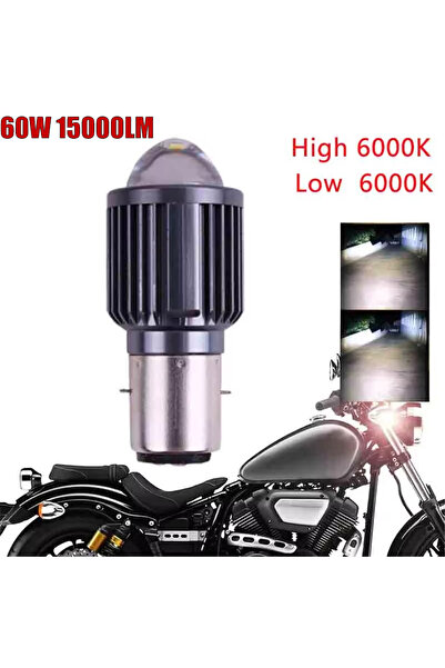 choice2 BA20D White White Heyword 60W 15000LM 1Pcs H4 LED Motorcycle Headligh...