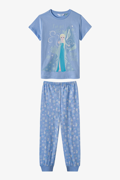 Penti Kız Çocuk Mavi Lic B.frozen Uzun Kollu Pijama Takımı