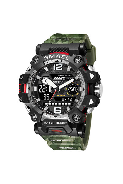 Choice ساعة رياضية للرجال من ARMY GREEN SMAEL 8072 بشاشة رقمية تناظرية مزدوجة...