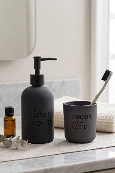 Rakle Liquid Soap and Toothbrush Set - Smoked