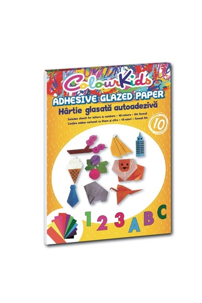 PIGNA Self-adhesive colored paper A4 10 colors/SET COLOUR KIDS