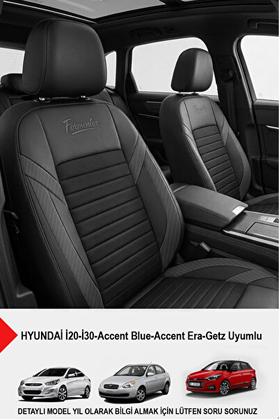 GM-DESIGN Formentor Arm Feather Auto Seat Cover (Hyundai̇ İ20-İ30-Accent-Blue...