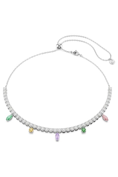Lisse.co Special Collection Arina Elevator Colorful Stone Choker Necklace