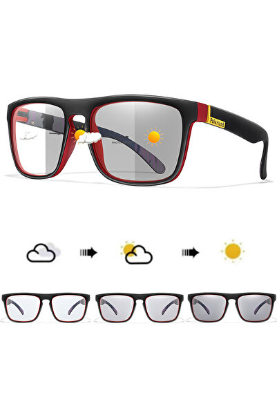Choice QC16 Photochromic Cycling Sunglasses for Men and Women Square Glasses ...