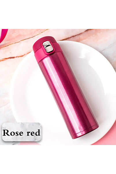 Choice 500ml rosered 500ML Stainless Steel Bouncing Cover Vacuum Flask Thermo...