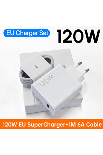 Choice1 XIAOMI EU 120W Charger Set 120W Original EU US Charger Turbo Fast Cha...