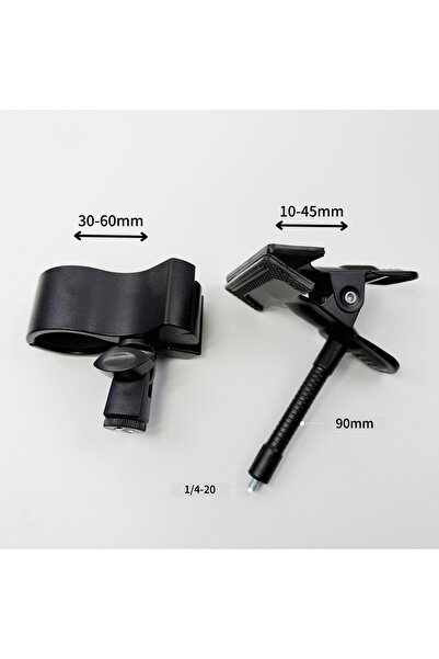 Choice 90mm Universal Desktop Microphone Holder Metal Clamp with Adjustable F...