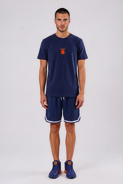 RunGear Up Kişiye Özel İsim Nakışlı Minimal Basketbol Desenli Erkek Tişört %1...