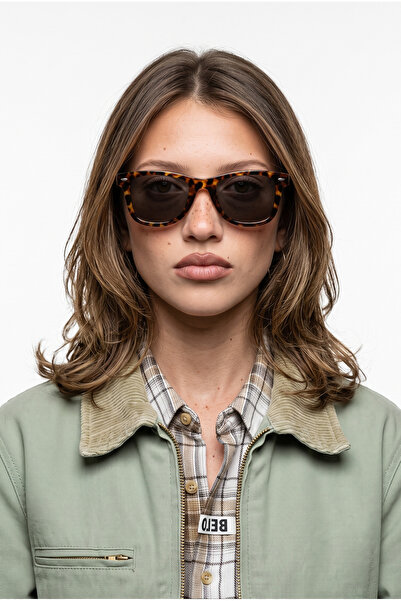 Houseofeyeris Marvon — Leopard Frame Wayfarer Sunglasses (Black Glass, Uv400)...