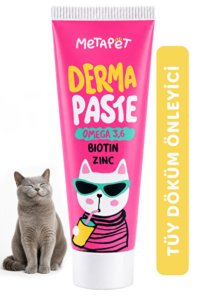 Metapet Tüy Dökülmesi Engelleyici Kedi Maltı, Tüy Döken Kedilere, Dökümü için...