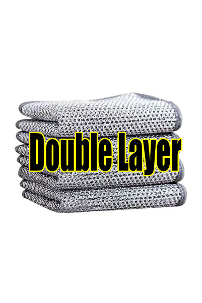 Choice 10pcs Double Layer Steel Wire Cleaning Cloths SingleDouble Layer Metal...