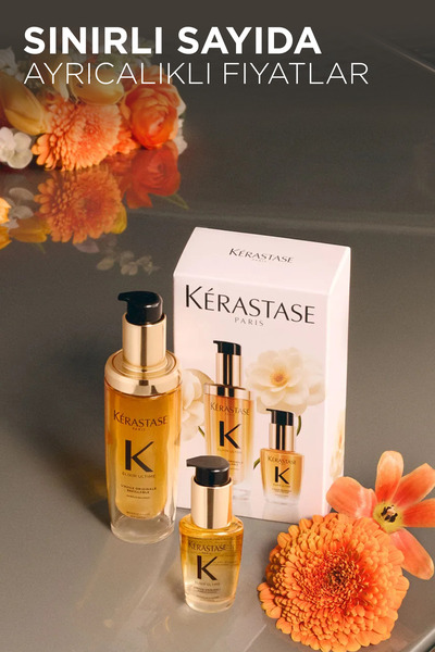 Kerastase Elixir Ultime Tüm Saç Tipleri Için Ikonik Saç Bakım Yağı Duo Set 105 ml