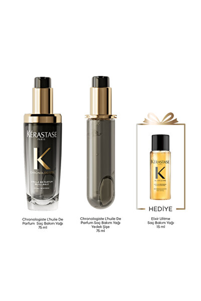 Kerastase Chronologiste L’huile De Parfum Saç Bakım Yağı Refill Seti L’huile ...