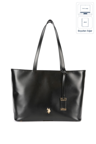 U.S. Polo Assn. حقيبة كتف نسائية سوداء Us26608