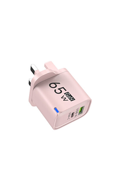 Choice6 Pink UK USB 65W Fast Charging Charger Type C High Speed Charge Mobile...
