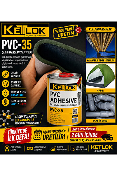 KETLOK PVC 35 1000 ml PVC ÇADIR BRANDA YAPIŞTIRICI
