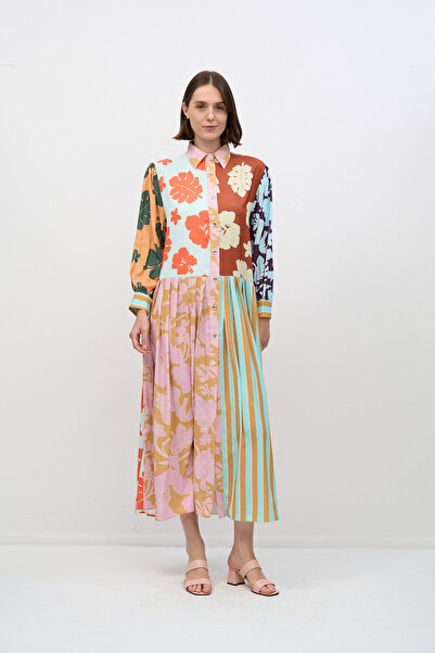 HANIQA Rochie de damă cu imprimeu floral în stil vintage