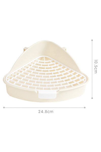 Choice White Rabbit Litter Tray Toilet Animal Potty Trainer Bunnies Corner To...