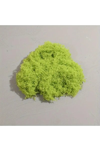 Choice Fluorescent Green about 20g Artificial Green Plants Polyester Moss Gra...