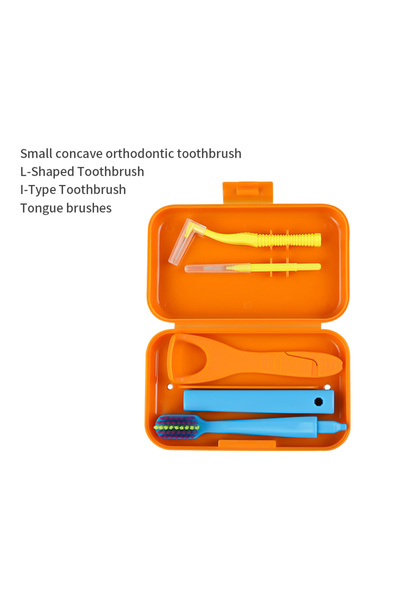 Choice3 Orange 1box Dental Oral Cleaning Care Kits Portable Daily Travelling ...