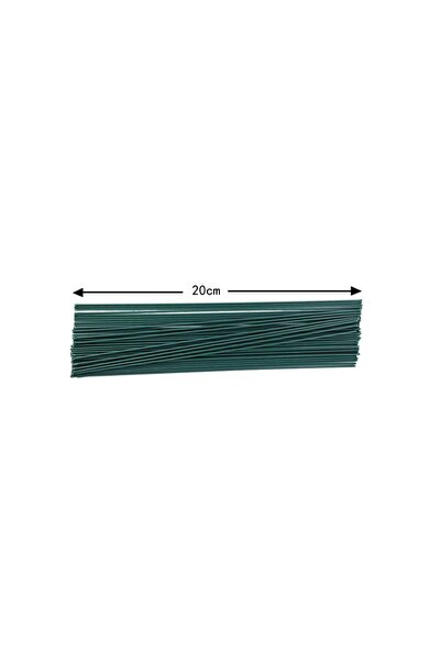 Choice6 100Pcs 20cm 5-100Pcs Mini Green Floral Wire Stems for Florist Flower ...