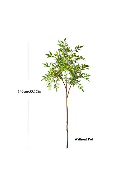 Choice 140cm 3Forks 75-140cm Tall Artificial Nandina Plants Fake Tropical Pal...