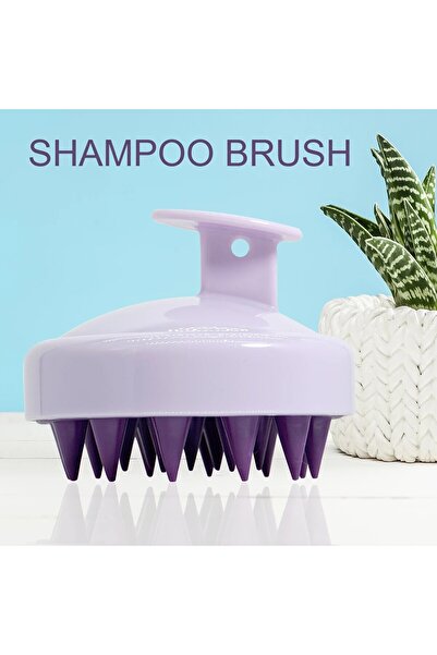 Choice5 266-Purple Silicone Shampoo Scalp Hair Massager Head Body Scalp Massa...