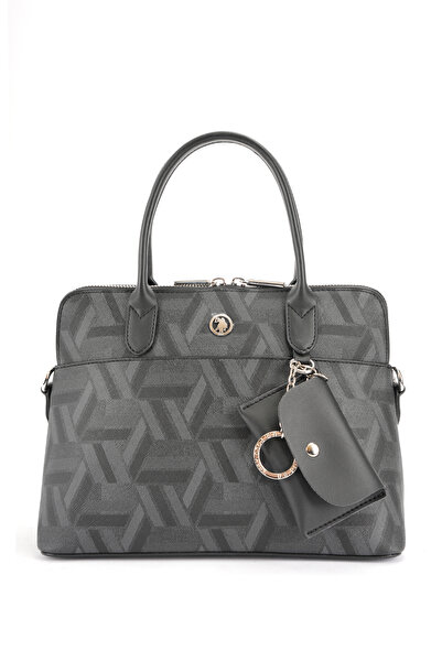 U.S. Polo Assn. Black-Black Women's Messenger Bag Us26519