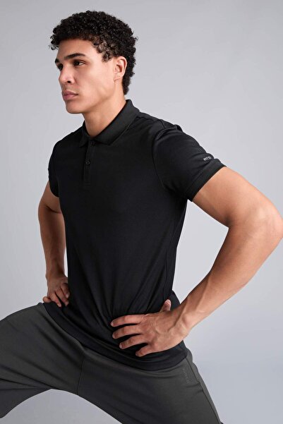 DeFacto Slim Fit Polo Collar Sportsman Pique Short Sleeve T-Shirt D9779Ax25Sp