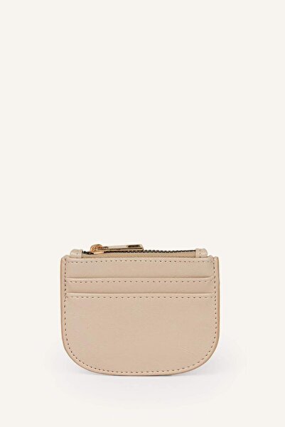 DeFacto Faux Leather Beige Card Holder I1263Axns