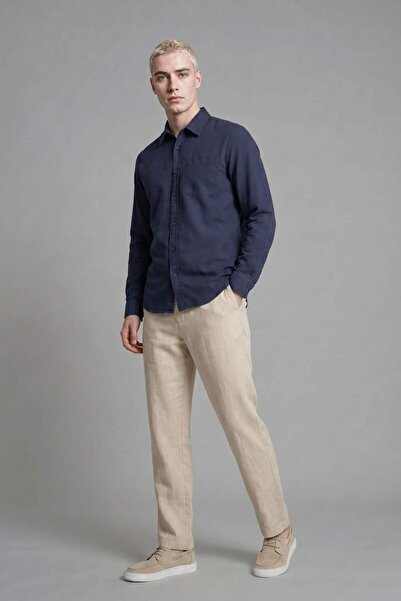 DeFacto 100% Cotton Regular Fit Long Sleeve Shirt D7079Ax26Au