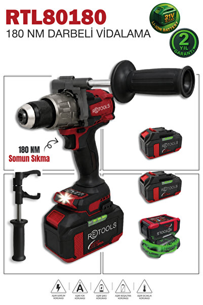 RETOOLS RTL80180 BORDO 180 NM VİDALAMA