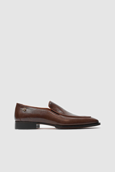 TOGO Erkek Kahve Bufalo Hakiki Deri Bağcıksız Kösele Taban Klasik Loafer Ayak...