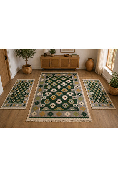 Horecahome 1+2 Covoare Tradiționale – 1 bucată 160x250cm, 2 bucăți 60x90cm, v...