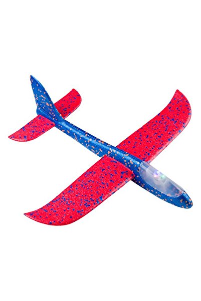BAMI NETWORK Avion jucarie cu lumini LED spuma rosu albastru 3+ ani