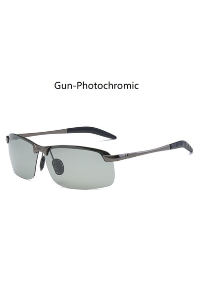 Choice BS4034Gun-Photochrom Men Photochromic Polarized Sunglasses Driving Fis...