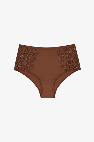 Penti Braune Essentials Slip-Höschen mit hoher Taille