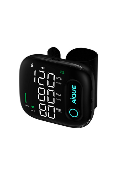 Choice no 1pcs AiQUE Rechargeable Wrist Blood Pressure Meter Automatic Voice ...