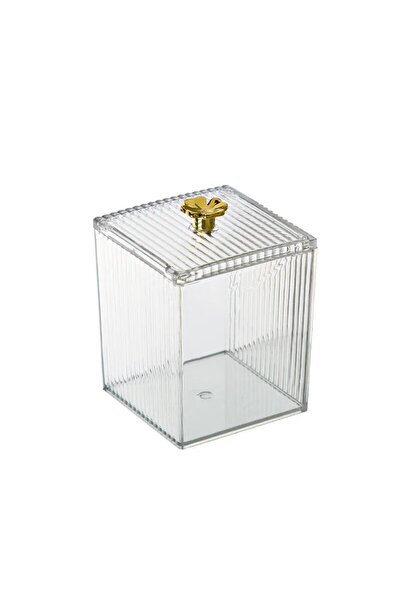 Choice 1PCs 1PCS Transparent Storage Box Cotton Swab Container Desktop Dust-P...