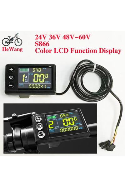 Choice Light Grey 24V 36V 48V-60V S866 Color LCD Display for Protocol 2 Elect...