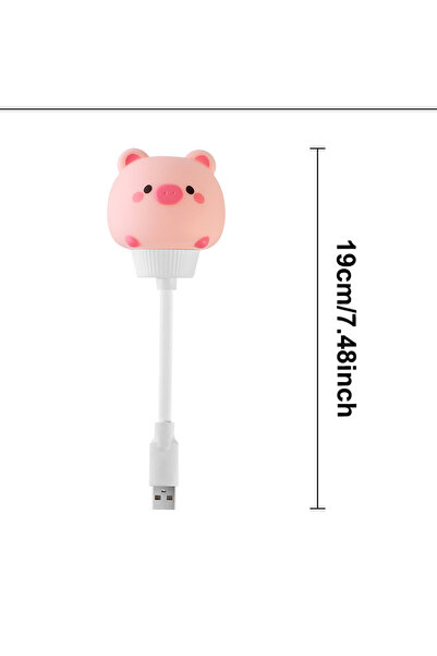 Choice Piggy USB Model USB Night Light LED Voice Control Cute Cartoon Night L...