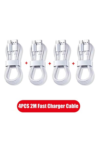 choice2 4PCS-2M 4Pcs 6A Cable 120W Super Fast Charging USB to Type C Cable Fo...