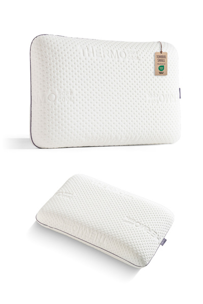VİSCOTEX Boyun Destekli Tombul Visco Ortopedik Yastık, 56x37x12 Cm, Beyaz