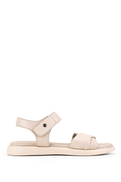 Tamer Tanca Women's Genuine Leather Flat Sandals 878 24 Bn Sndlt Y23